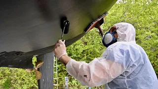 There are no SECRETS, it’s just hard work! Getting our boat back in the water – Ep. 255 RAN Sailing