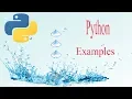 Python Examples Reversing the String and checking Palindrome