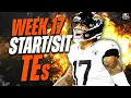 Week 17 Tight Ends - MUST Start or Sit Every Match Up