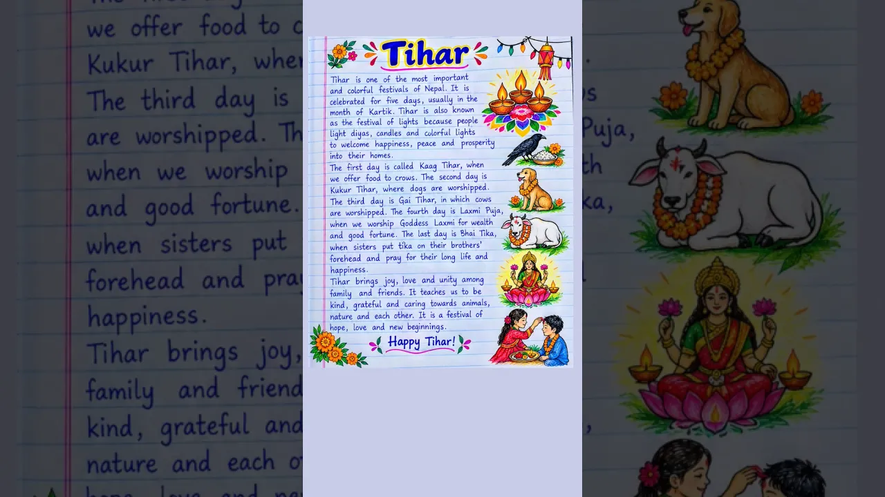 Essay on Tihar