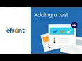 How to add a test in eFront