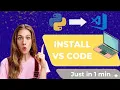 Install Python VS Code in 1 Minute Step-by-Step Guide for Beginners