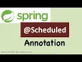 Spring Scheduled Annotation Examples