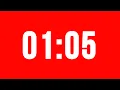 1 Minute 5 Second Timer With Alarm Without Music