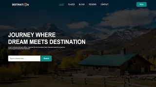 Travel Website Using HTML CSS Step By Step Tutorial Fast Code