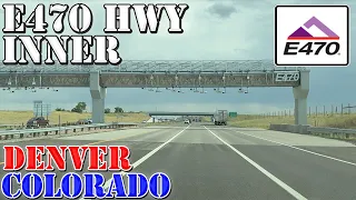 E470 Inner Loop TOLL Road at Rush Hour - Denver Bypass
