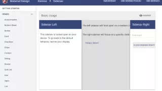 Angular Material Sidenav demo