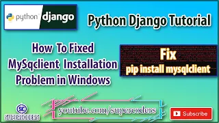 Fix Python mysqlclient Install Error pip install mysqlclient Error Fixed