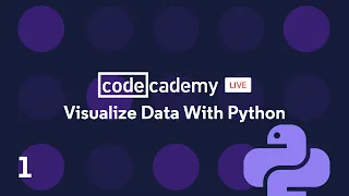 Codecademy Live Visualize Data with Python