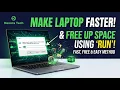 How to free up storage and speed up your laptop using RUN