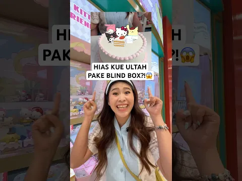 Pertama kalinya hias kue ulang tahun pakai blind box Sanrio 😆🎂