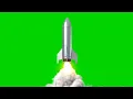 3D Rocket Launch Smoke Trail Green Screen free use