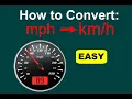 How to Convert mph to mph to kph EASY
