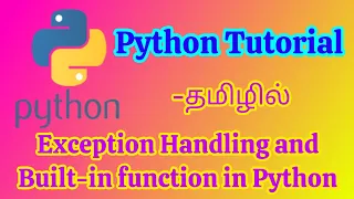 Python Exception Handling and Built-in Function Tutorial in Tamil