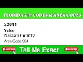 Yulee Nassau County Zip Code and Area Code