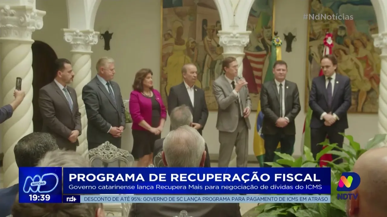 Governador Jorginho Mello lança 'Recupera Mais' para negociação de dívidas do ICMS