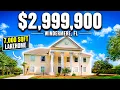 Touring a 7 000 Sqft Lakefront home in Windermere FL I Weatherstone of Windermere Florida