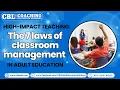 High-Impact Teaching The 7 laws of classroom management in adult education