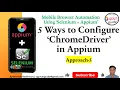 Mobile-Web-Automation - Approach-5 5 Ways to Configure ChromeDriver in Appium