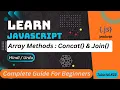 JavaScript Array Concat Join Tutorial in Hindi Urdu