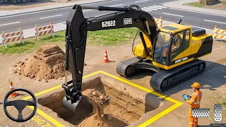 Mega City Road Excavator Game | Construction Vehicles - Android GamePlay