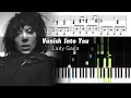 Download Lagu Lady Gaga - Vanish Into You - Piano Tutorial with Sheet Music