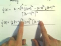 Quotient Rule to Find a Derivative Simplifying