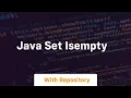 java set isempty