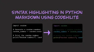 Syntax Highlighting in Python Markdown using Codehilite