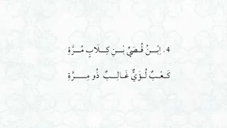 نظم في نسب نبينا محمد صلى الله عليه وسلم 
