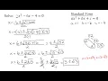 Solve the Quadratic Equation x 2-6x-4 0 Using Quadratic Formula Two Real Irrational Solutions