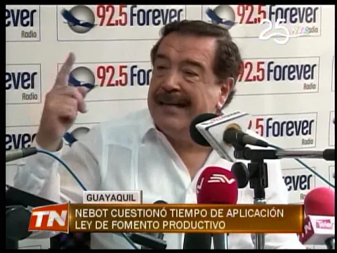 Nebot defiende los subsidios tanto para los pobres y producción del país