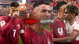 cristiano ronaldo vs spain sad 4k clips for edits upscaled