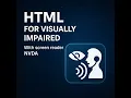 Basic Accessible Webpage Structure HTML for Blind Programming with screen reader NVDA