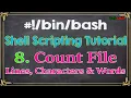 Shell Scripting Tutorial-8 tr and wc command Count file characters lines and words Tech Arkit
