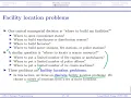OR1-Modeling Lecture 3 Integer Programming Facility location Overview