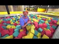 Jump Around with at the Trampoline Park | Learn and Play with Blippi | Videos for Kids