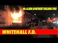 Lagu 4th Alarm apartment building fire in Whitehall PA **Early Video w/ Heavy Fire**