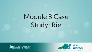 Module 8 Case Study Rie