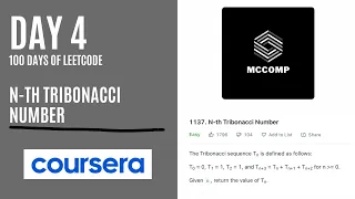 COURSERA INTERVIEW QUESTION N-th Tribonacci Number LeetCode problem 1137