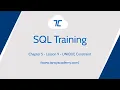 Tansy SQL Course UNIQUE Constraint Chapter 5 Lesson 9