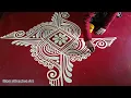 Saraswati Puja Special Beautiful Round Alpona Design Jhoti Chita Design For Beginner Art By Moni