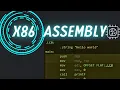 x86 assembly language hello world How it works