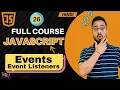 JavaScript Tutorial in Hindi Events Event Listeners 2025