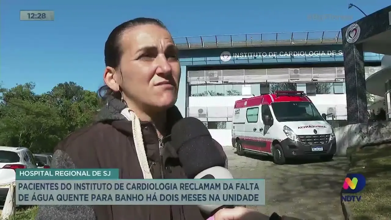 Sem água quente, saúde de pacientes do Hospital Regional de São José está em risco; entenda