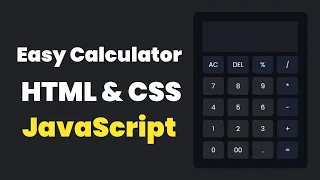 Build a Simple Calculator with HTML CSS JavaScript - Step-by-Step Tutorial