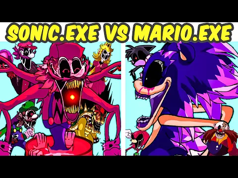 Download MP3 Friday Night Funkin' VS Sonic.EXE VS Mario.EXE | Nightmare of The Mushroom Kingdom (FNF MOD)