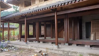 ep 13 spend 20d painting the first floor bringing out the feeling of a chinese style wooden house