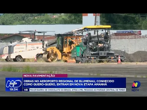 Atualização: obras no Aeroporto Quero-Quero em Blumenau entram em nova etapa