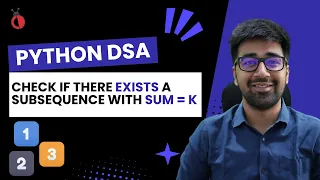 DSA in Python - Advanced Recursion Count All Subsequences with Sum K Backtracking
